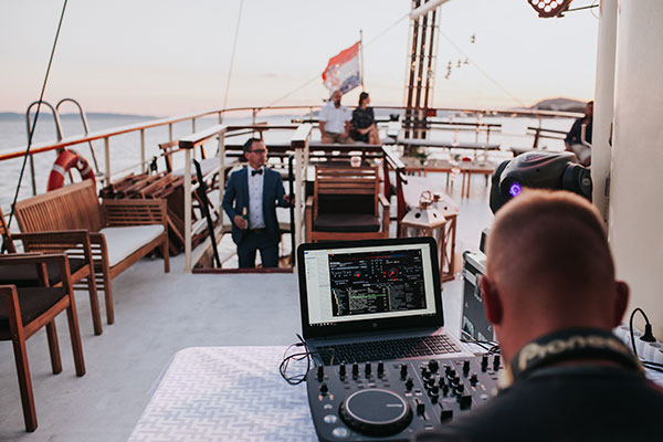 Wedding boat Croatia