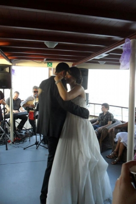 Wedding on a boat