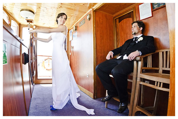 Wedding on a boat