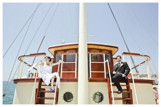 Wedding on a boat