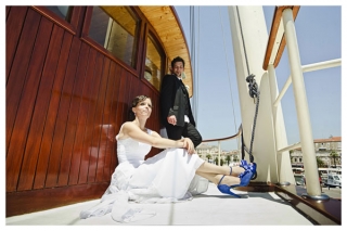 Wedding on a boat