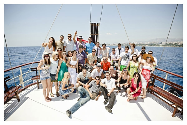 Wedding on a boat