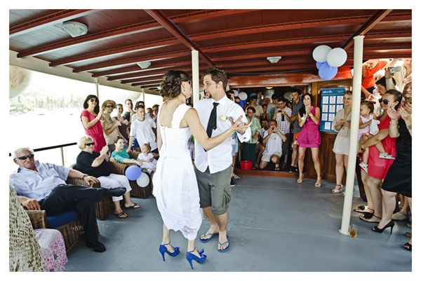Wedding on a boat