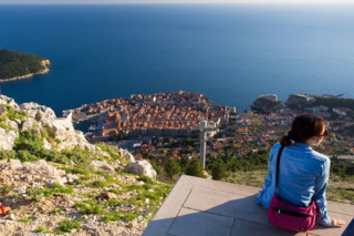 Dubrovnik Old Town viewed from above