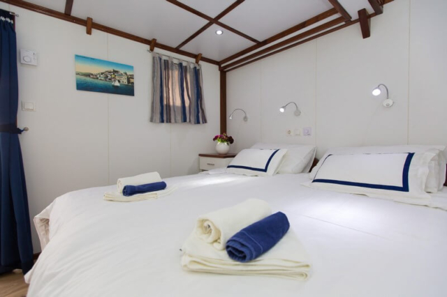Upper deck cabin Croatia Small Ship Cruises with M/S Splendid