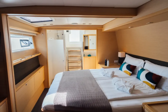 Lagoon 560 catamaran charter in Croatia – cabin
