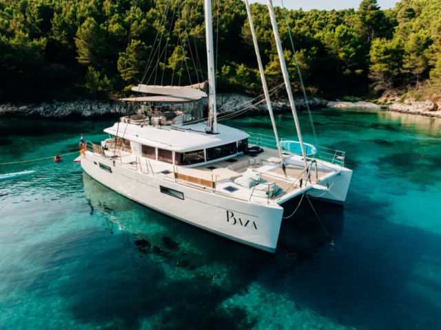 Lagoon 560 catamaran charter in Croatia – exterior view