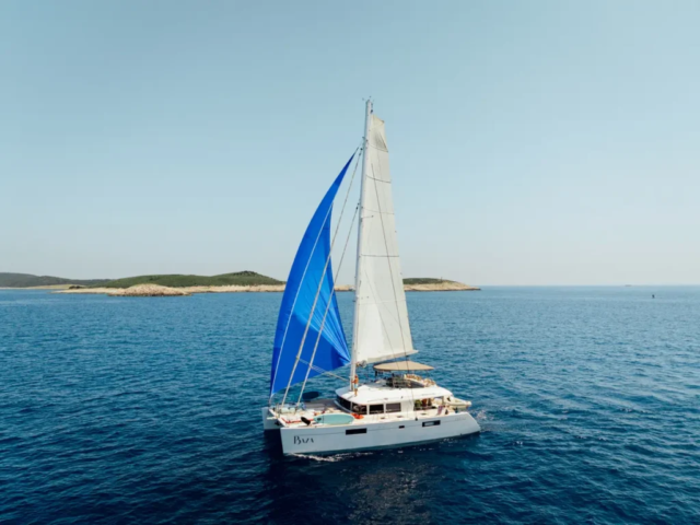 Lagoon 560 catamaran charter in Croatia – sails