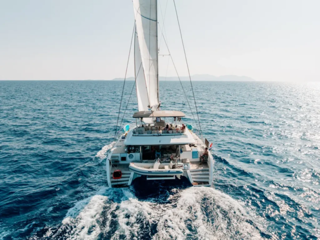 Lagoon 560 catamaran charter in Croatia – sails