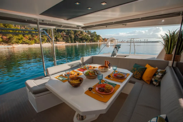 Catamaran Charter Croatia Outdoor lounge